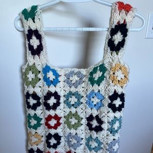 Homemade crocheted tank top. Super cute, custom made but too big for me!
